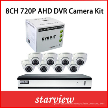 8CH H. 264 720p Ahd DVR with 8 CCTV Cameras